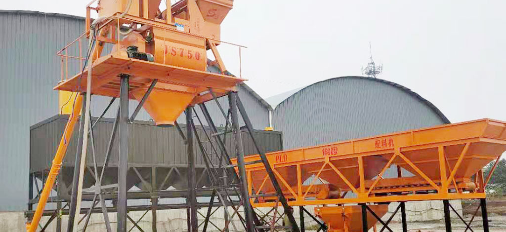 HZS35 concrete batching plant