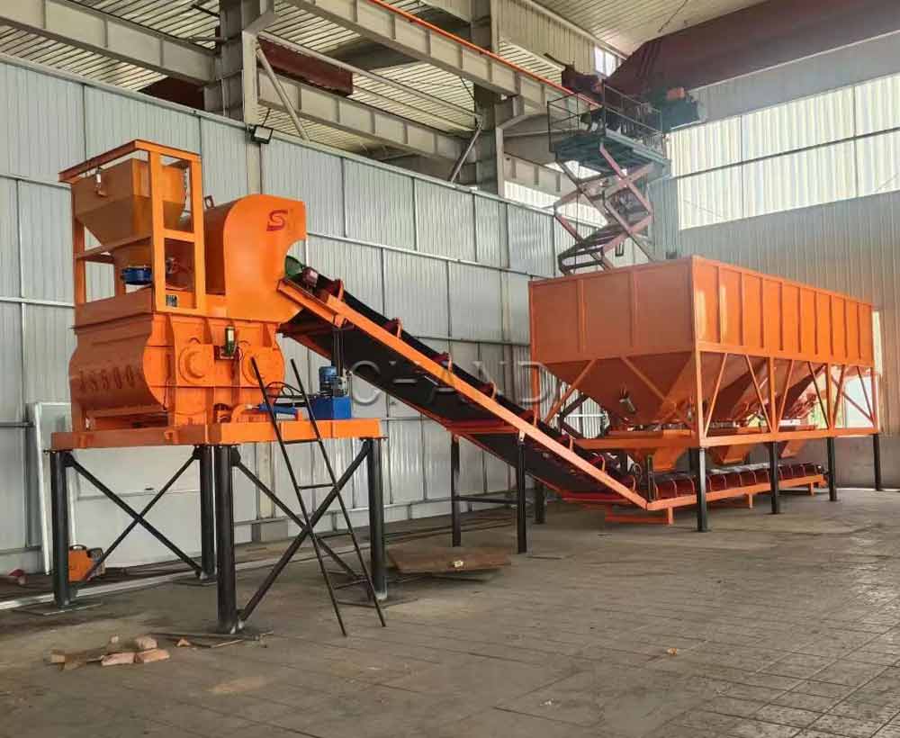 HZS35 Concrete Batching Plant output